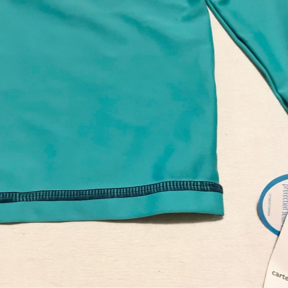 Carters Baby 24 Month Teal Rash Guard Swim Shirt UV Protection - Picture 8 of 16